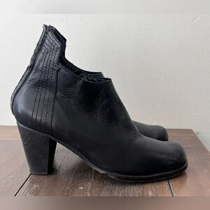 Lost and Found Shoes Black Leather Ankle Boots size 38 Womens US size 8